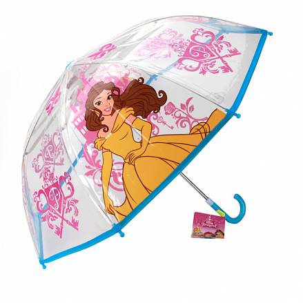 Зонт детский "Дисней Принцессы", прозрачный 
